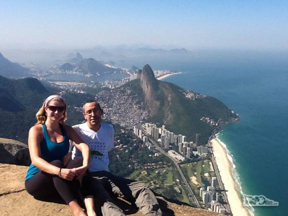 1000dias no topo da Pedra da Gávea, no Rio de Janeiro